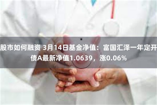 股市如何融资 3月14日基金净值：富国汇泽一年定开债A最新净值1.0639，涨0.06%